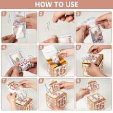 16/18岁生日拉出式红包礼盒，内含贺卡，创意惊喜派对生日红包礼盒 - 彩色 - 查看 10