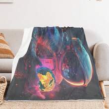 Coperta a cartoni animati, morbida e confortevole, multifunzionale, un regalo essenziale per la casa adatto a tutte le età, calda e avvolgente per divano e letto - Multicolore - Visualizzare 6