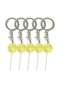 1 móc khóa kẹo mút bằng nhựa hình tròn, móc khóa kim loại hình kẹo mút hoạt hình màu sắc kẹo mút, móc khóa kẹo mút bằng nhựa hình thức ăn thực tế, móc khóa tự làm, mặt dây chuyền túi xách, phụ kiện tự làm, chủ đề trường học dễ thương Kawaii - Nhiều màu - Xem 30