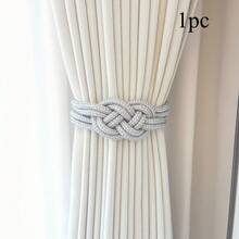 1pc Smooth Surface Curtain Tie Back, Chinese Knot Design, Luxury Decorative Hook, Easy Installation, Suitable For Bedroom - Multicolor - View 8