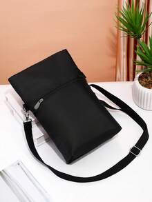 Casual Flip-Top Messenger Bag, Business Commute Crossbody Bag, Travel Lightweight Large Capacity Tote Handbag For Men - Black - View 5