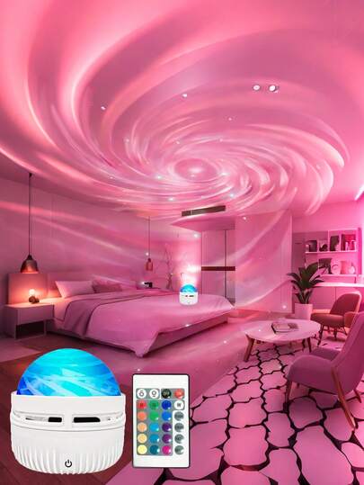 Đèn chiếu sao 1 chiếc với hiệu ứng cực quang và bầu trời sao xoay tròn, đèn LED chiếu trần 360° 16 màu, cấp nguồn USB, thích hợp cho phòng ngủ, phòng khách, tạo không gian thư giãn, đèn ngủ điều chỉnh độ sáng, món quà Giáng sinh và sinh nhật hoàn hảo, lựa chọn tốt nhất cho các cặp đôi.