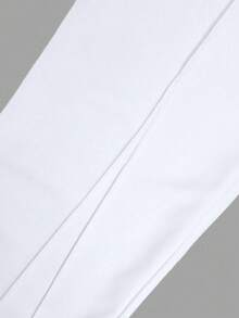 1pc Men's Loose Fit Casual Pants, Comfortable For Outdoor, Daily, Sports, Training, Running, Fitness, Hiking, Simple And Fashionable, Versatile, Straight Leg, Autumn/Winter - White - View 8