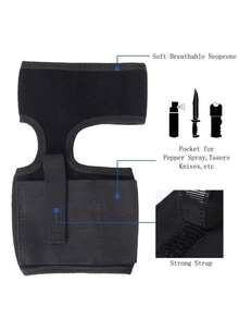 Universal Concealed Leg And Ankle Holster - Adjustable Downward Leg Handgun Holder With Dual-Hand Operation, Quick-Release Retention, And Detachable Magazine Pouch; Elastic Non-Slip Strap, Discreet Concealment, Waist/Leg Adjustable Size; Fits Compact To Full-Size Handguns; Suitable For Daily Carry, Hunting, Tactical Training, Shooting Range, Security, Airsoft, Hiking Outdoor, And Valentine's Day Gift - Multicolor - View 8