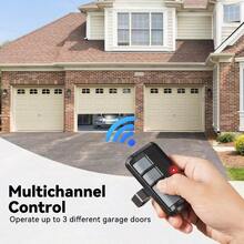 2PCS Control de Portón Eléctrico Abridor de Puerta de Garaie Control Remotc, Compatible ,100M Distancia de Controll. - por defecto - Ver 7