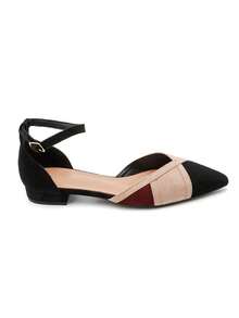 Escarpin-Derby Bicolore à Brides Croisées - Black 9832 - View 2