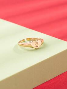 1 chiếc nhẫn kiểu cổ điển 26 chữ cái, thích hợp làm quà tặng cá nhân hóa, quà tặng bạn bè, quà tặng ngày lễ cho thanh thiếu niên. - Nhiều màu - Xem 22