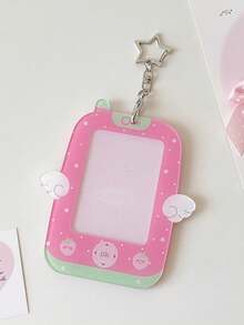 1 PC Girl Cartoon Wings Mobile Pendant 3-Inch Star Chasing Hollow Small Card Display Card Set Gooka Hard Card Set - Multicolor - View 11