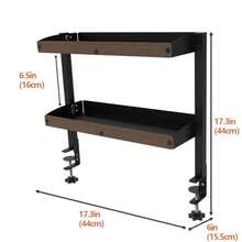Roller Computer Table - Burlywood - Görünüm 4