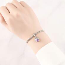 1件镀银可爱动物彩色龙凤吊坠，适合手工制作手链、项链等DIY饰品，是送给女性的绝佳礼物。 - 彩色 - 查看 5