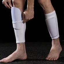 1Pair,Football Calf Compression Sleeves - Lightweight Shin Guard Holders For Sports & Training - Multicolor - View 1