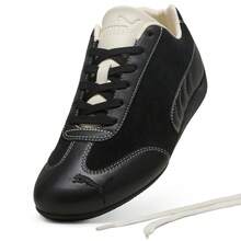 Puma 男女通用黑色标签休闲低帮运动鞋 40622601 - 黑與白 - 查看 5