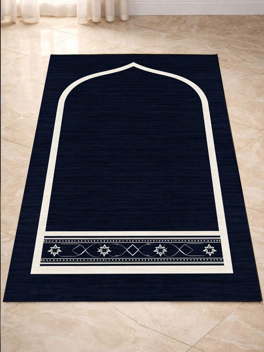 Thảm cầu nguyện di động thanh lịch bán chạy nhất - 1 chiếc, thảm quỳ gấp gọn 43*30 inch, được trang trí bằng các họa tiết đẹp mắt, phù hợp sử dụng trong nhà/ngoài trời, mềm mại và dễ vệ sinh, hoàn hảo cho các địa điểm tôn giáo và các hoạt động thờ cúng tại nhà.