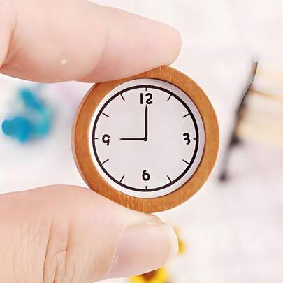 Miniature Wall Clock Accessories For Dollhouse, Home Decor, Micro Miniature Model, DIY Craft, BJD Photography Props