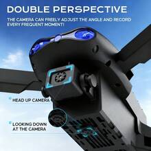 航拍摄影、遥控飞机、四轴飞行器无人机、高清、双摄像头、一键启动、重力感应、360°旋转、随机颜色配件、礼品