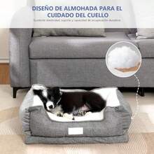 RED Cama para Perro Mediano Suave y elástico Cama ortopedica para Perros Antideizante y Lavable Sofá para Mascotas 21.6"*17.7"*10.2" - Medio - Ver 2