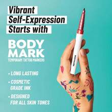 BIC BodyMark Temporary Tattoo Marker With Cosmetic Quality And Skin Safety, 8-Count In Assorted Colors - ColorB - View 5