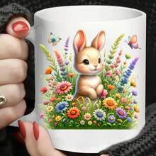 12pcs Easter Bunny With Egg UV DTF Mug Decal - High Adhesion, High Quality PVC Stickers For DIY Mugs And 3D Crystal Clear Labels - Multicolor - View 6