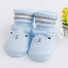 4双装婴儿/幼儿男女童可爱卡通短袜，春季新品 - 彩色 - 查看 3