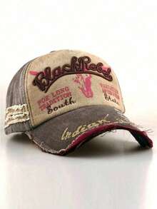 1pc 2026 New Baseball Cap, Embroidered Bull Head Design, Outdoor Sports Hat, Casual Versatile Sun Protection, Retro Style, Multi-Color Options, Distressed American Vintage Look, Unisex Spring/Autumn Adjustable Snapback Hat, Essential For Outdoor, Commuting - Multicolor - View 12