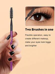 25件套化妆工具套装，包括：15支化妆刷套装+1个多功能防水拉链化妆包+3个化妆海绵+2个迷你化妆海绵+4个三角粉扑，一应俱全，新手友好 | 方便旅行携带，送礼佳品 | 新手/女性的完美之选 - 彩色 - 查看 3