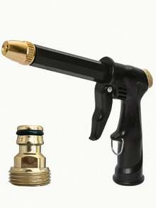 Heavy Duty Pressure Washer Hose - Long Reach High Pressure Cleaning Wand, Suitable For RVs, Trucks, Boats And Home Cleaning | Black Spray Gun Hose, Suitable For Outdoor Maintenance And Watering.