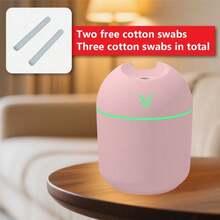 1 Piece Fragrance Diffuser And Humidifier With Cold Mist And Night Light: Essential Oils Can Be Added As An Air Aromatherapy Diffuser, Your Bedroom Is Fresh And Plants Are Healthy! Ultra Quiet - Perfect For Offices, Homes, Large Bedrooms - 粉色 - 查看 9