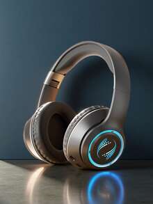 Foldable Wireless Over-Ear Headphones - Long Playtime, Wireless Stereo, Soft Earmuffs, TF Card Player - Comfortable, Portable For Smartphone & Laptop, USB Type-C Charging - 黑色 - 查看 10
