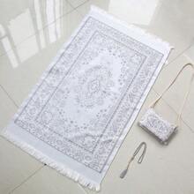 3/1 Piece Middle Eastern Style Printed Prayer Mat With Carrying Bag And Decorative Sheet, Lightweight, Comfortable, Non-Slip Prayer Mat - Multicolor - View 7