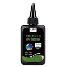 100克UV树脂 - 透明UV树脂，硬质透明UV树脂，小型模具，工艺品，珠宝制作，装饰 - 快速固化UV光固化树脂粘合剂，适用于耳环、戒指和钥匙扣 - 1包100克
