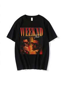 The Weeknds Print Men Men T Shirt Body Graphic Printed Fashion Harajuku 2026Hip Hop Clothes Causal Men Y2K Tops Tee1 - Negro - Ver 1
