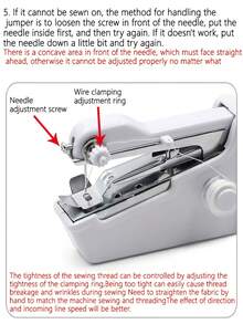 1 Conjunto Máquina de Costura Manual Portátil e Compacta com Kit de Costura - Máquina de Costura Manual DIY, Adequada para Tecidos, Roupas, Casa e Viagens, Máquina de Costura Mini para Iniciantes, Presente DIY Ideal para Natal, Ano Novo ou Aniversário (Observação: As cores dos acessórios são aleatórias, adequadas apenas para tecidos/acessórios finos, sem USB e bateria incluídos). - multicolorido - Visão 6