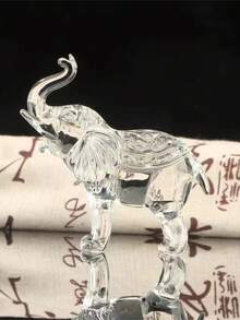 1 szt. ręcznie robiona kryształowa figurka słonia w kolorze AB, symbol szczęścia, dobrobytu i dobrego samopoczucia, kryształowa rzeźba artystyczna, idealna na prezent dla miłośników zwierząt, kryształowa figurka zwierzęcia do dekoracji domu, na półkę, do salonu, gabinetu, biurka, sypialni, prezent na Walentynki/Nowy Rok, dekoracja świąteczna, artykuły imprezowe, dekoracje ślubne, upominek ślubny - Wielokolorowe - Zobacz 7