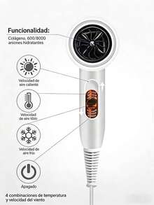 El año nuevo explota el secador de pelo de alta potencia doméstico estrella secador de pelo termostático de iones negativos protege el cabello suave y cálido día de San Valentín azul para enviar a su novia - Multicolor - Ver 5