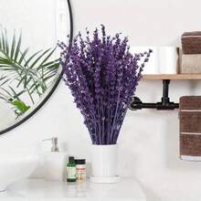 25/50/100/200+ tallos Ramo de flores de lavanda seca, ramos de lavanda seca fragante aptos para ducha, boda, decoración de jarrón del hogar, manualidades, aromaterapia y perfumado - Multicolor - Ver 13