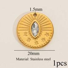 1/5件装不锈钢时尚吊坠：贝壳、星星、辣椒、海螺壳等。DIY首饰制作配件，可用于制作项链和耳环，适合女性日常佩戴。 - 吊墜 - 查看 21