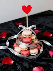 100支粉色心形竹制鸡尾酒签、蛋糕装饰签、水果签、沙拉签、开胃菜签，适用于婚礼、派对、情人节、生日、圣诞节礼物 - 彩色 - 查看 6