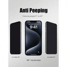 6pcs Set Compatible With IPhone 12 13 14 15 16 17 Pro/Pro Max/Air 3pcs Anti-Spy Tempered Glass Screen Protectors + 3pcs 3D Camera Lens Protectors 1:1 High Definition Anti-Scratch Shatterproof Durable Screen Protection Essentials, Applicable To Daily Shield, Office, Home Daily Shield Office Home Phone Screen Protector Phone Accessories Privacy Screen Protector Waterproof Shockproof Anti-Fall Scratch Resistant Screen Protection Essentials, Applicable To Daily Shield, Office, Home Daily Shield Office Home - Multicolor - View 3