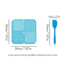 shuo ni mao yi 硅胶宠物舔食垫，猫粮垫，狗喂食垫，慢食垫 - 彩色 - 查看 26