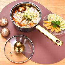 2026 New 18-Piece Stainless Steel Cookware Set| All-In-One Kitchen Pots & Pans Combo With Frying Pan, Soup Pot, Milk Pot & Whistling Kettle| Durable, Heat-Resistant Cookware For Home Cooking & Family Meals,Pink - Hồng - Xem 5