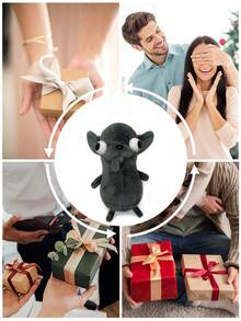 1pc Cute Ugly Chihuahua Plush Keychain, Plush Animal Keychain, Plush Puppy Keychain, Small Accessory, Bag Charm, Wristlet Keychain, Car Keychain, Keychain Lanyard, Keychain, Keychain Accessories, Keyring, Couples Keychain, Gift For Her, Gift For Boyfriend, Christmas Gift, Christmas Stocking Stuffer, Birthday Gift, Gift For Friends, Holiday Gift, Event Souvenir, Party Favor - Multicolor - View 10