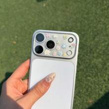 Tempered Glass Lens Protective Film High Definition Lens Film + Cartoon DIY Embossed Stickers Including Peach Blossom & Chrysanthemum Stickers Suitable For IPhone 17 Pro/Pro Max HD Clear Protective Film Anti-Scratch Spring Gift - Lens Film + Chrysanthemum - View 6