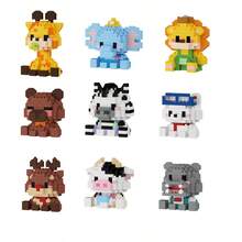 Sweetheart Cute Series, Cute Cat & Dog Building Blocks, Micro Particle Blocks, Suitable As Birthday Gift, DIY Assembly Decoration, Stress Relief Blocks, Building Block Ornament, Puzzle Blocks, Abstract Blocks. - Multicolor - View 3