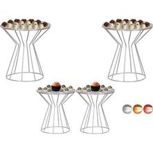 Cake Stand Tray 25cm X 20cm Party Decoration 4 Pieces - Silver - View 7