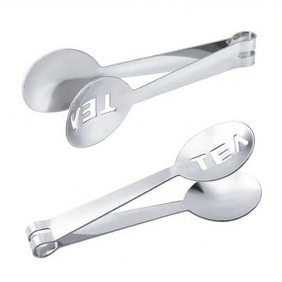 Stainless Steel Tea Bag Squeezer - Multifunctional Kitchen Tool, Easily Release Leaves, Rock Sugar Clip - Durable, Rust-Resistant, Easy To Clean, Tea Bag Clip, Filter Clip, Premium