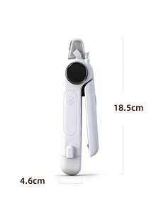 ENSSU 二合一宠物指甲钳和磨甲器，带LED灯，电动宠物指甲修剪器，适用于小型、中型和大型犬猫，智能LED显示屏，3档可调速度，USB充电，低噪音，专业宠物美容工具套装，适用于各种体型的宠物。 - 彩色 - 查看 12