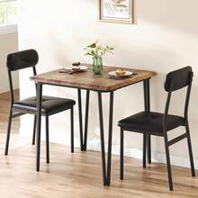 Techigher Juegos de mesa y sillas de comedor - Color retro - Ver 8