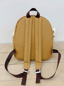 Cute Cat Backpack For Girl; New Style Student Bag; Cartoon High-Value Light Travel Small Backpack. - Khaki - View 7