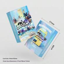 60pcs Cards + 64pcs Stickers NJZ K-Pop LOMO Photocard Idol Series, Fan Collectible Photo Cards, Scrapbook And Craft, Variety Of Designs, Vibrant Colors, Exquisite Artistic Postcard Collection Lomo Trading - Multicolor - View 5