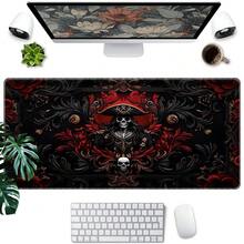 1pc Large Gaming Desk Mat - Non-Slip Rubber Base, Thickened Stitched Edges, Skeleton Pirate Captain Desk Mat - Gothic Skull Mouse Pad, Suitable For Home Office And Gaming, Durable Gift (No Batteries Required), Extra-Large Non-Slip Surface - Multicolor - View 9